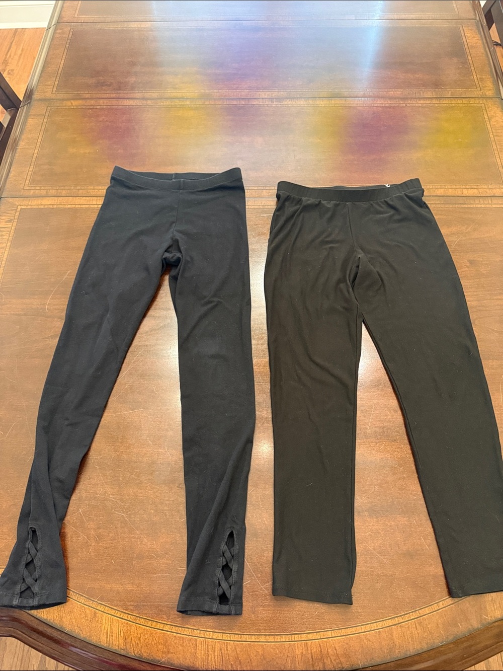Old Navy Black Kids Leggings Duo - Solid Black Pair